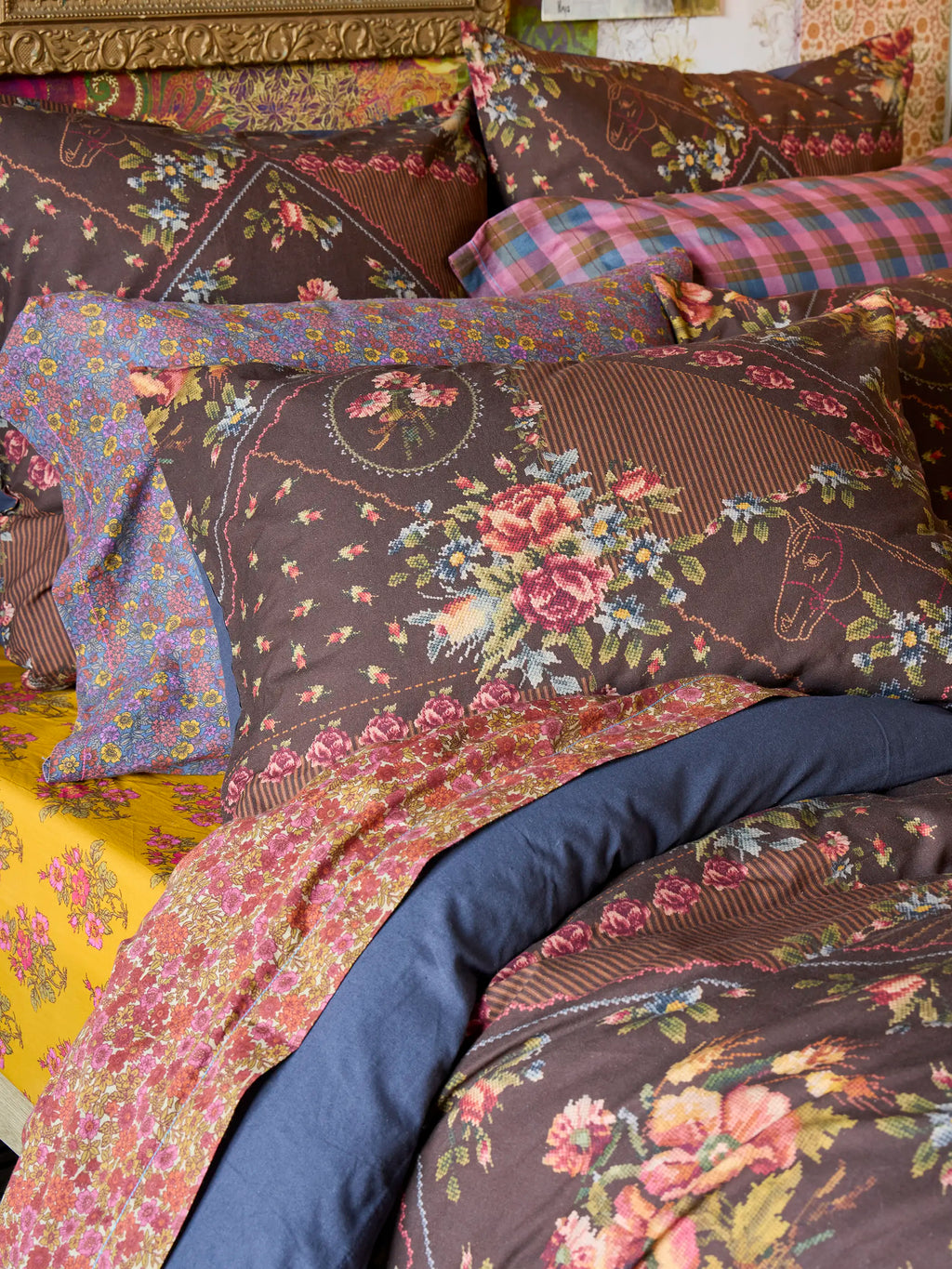 Mix & Match Cotton Flat Sheet - Groove Floral Garden
