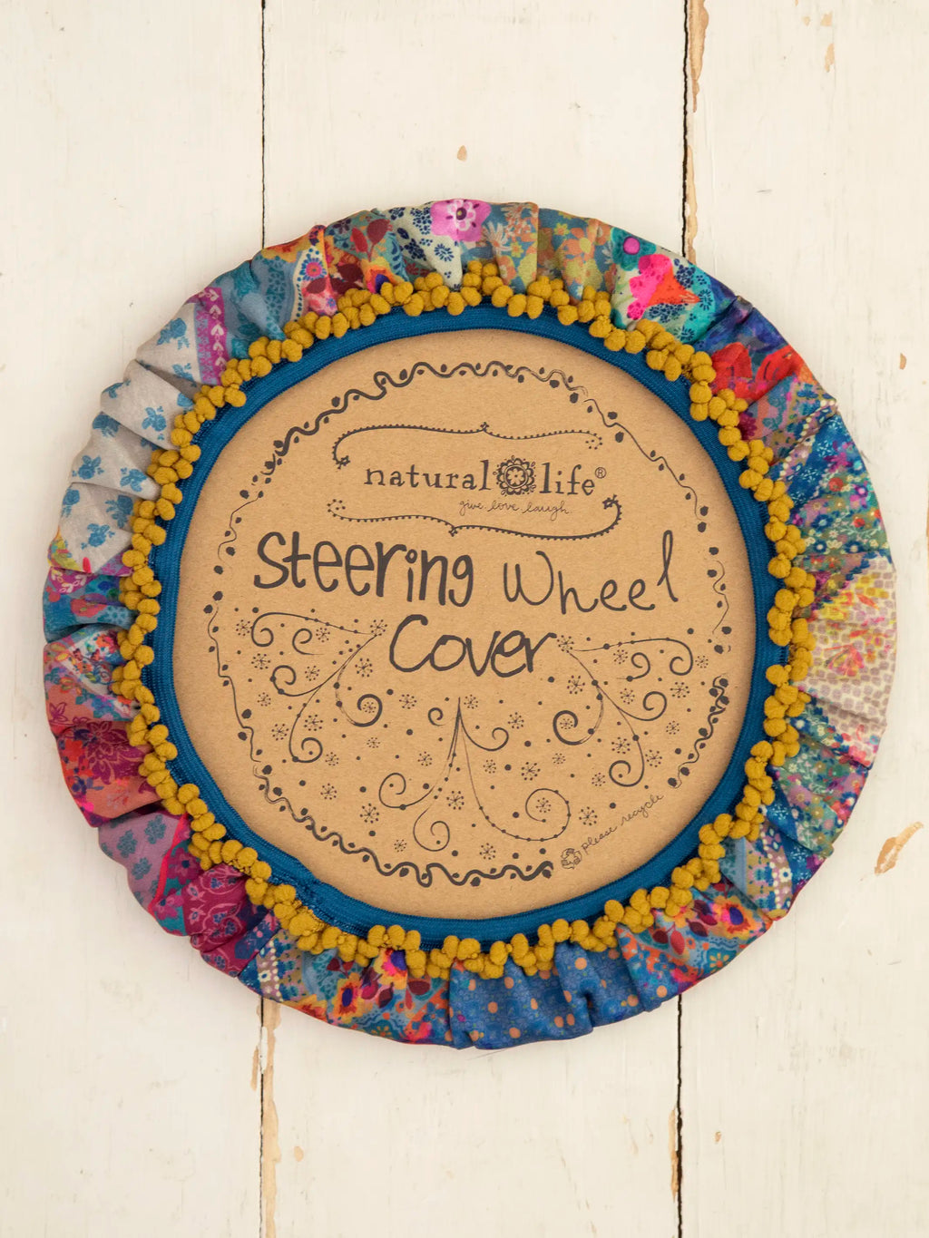 Steering Wheel Cover. 15 - Dark Turquoise