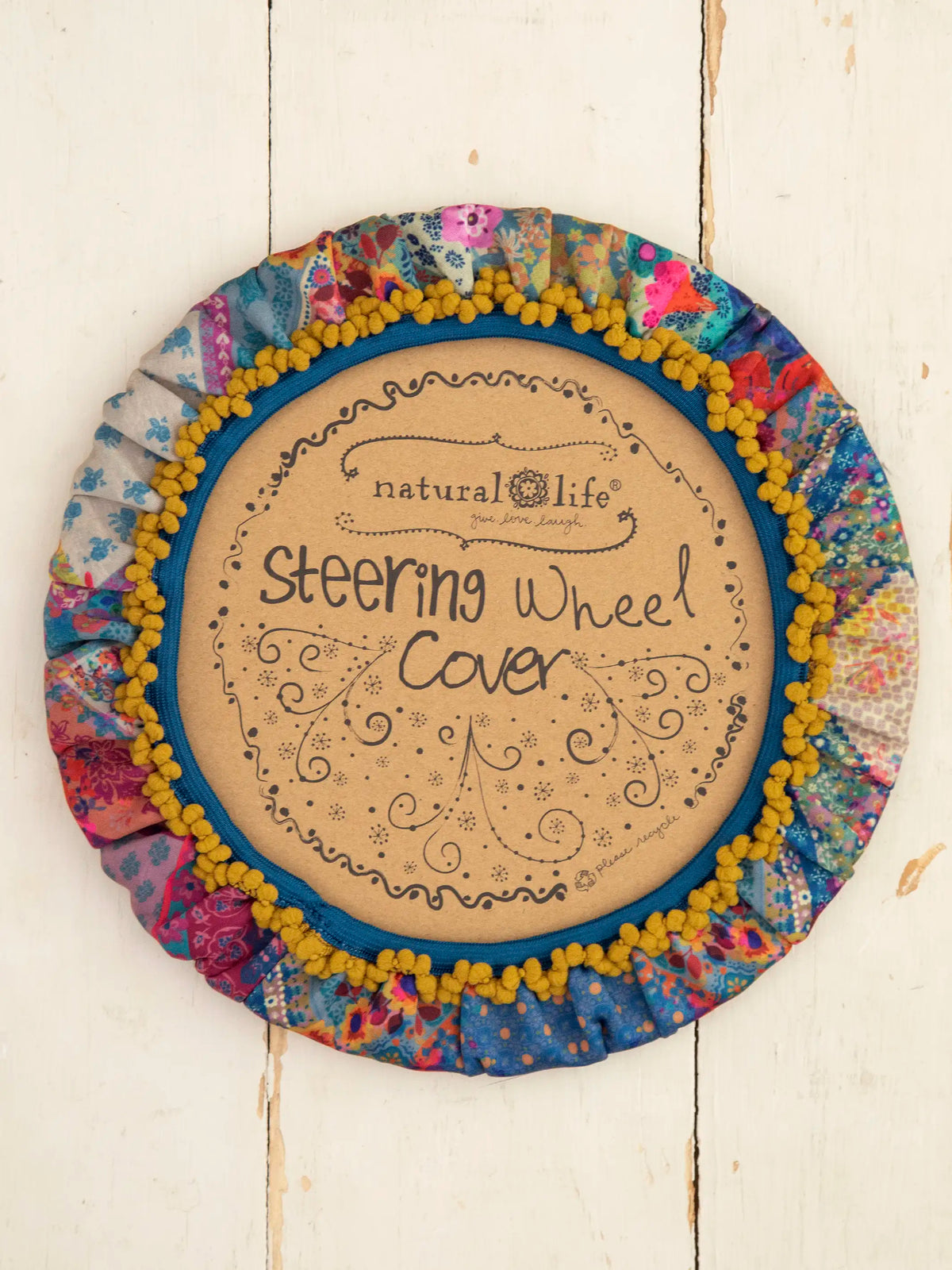 Steering Wheel Cover. 15 - Dark Turquoise