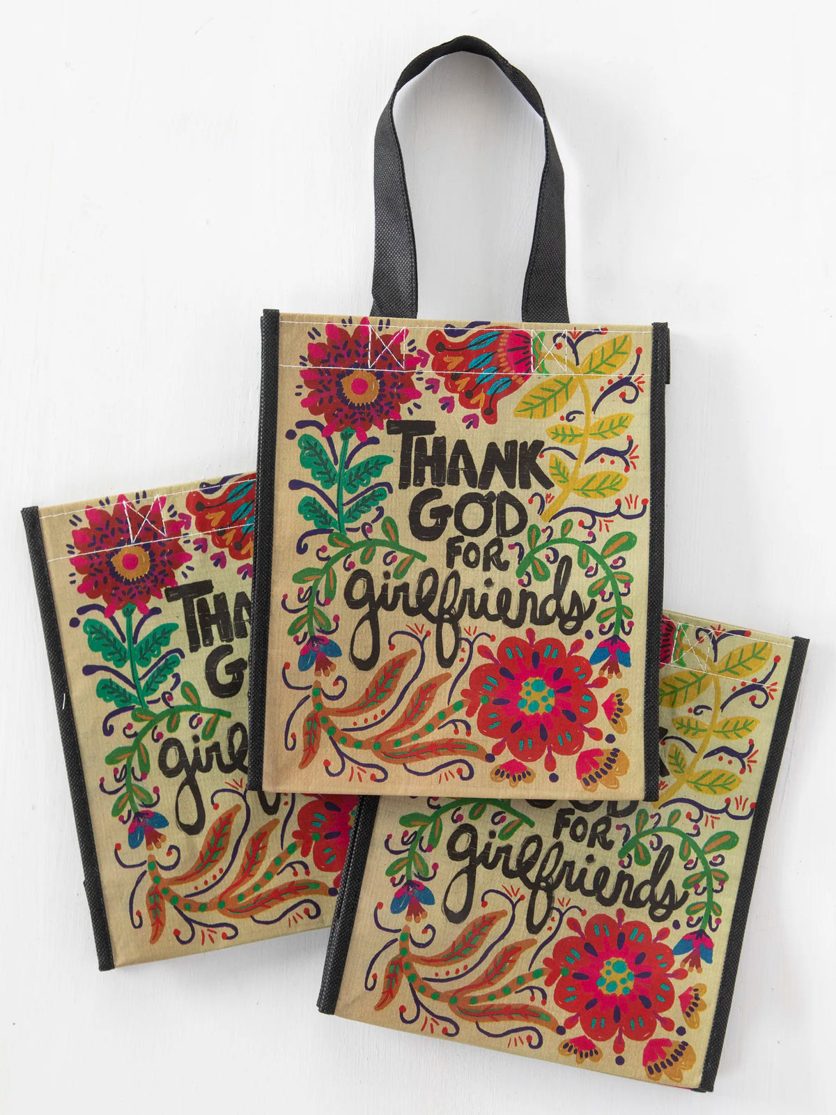 Medium Happy Bag. Set of 3 - Thank God For Girlfriends