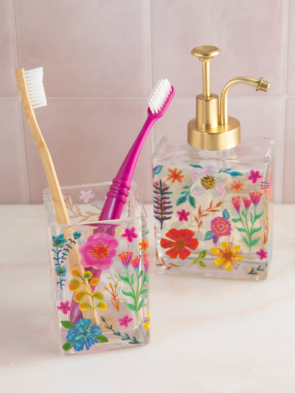 Soap Dispenser - Floral