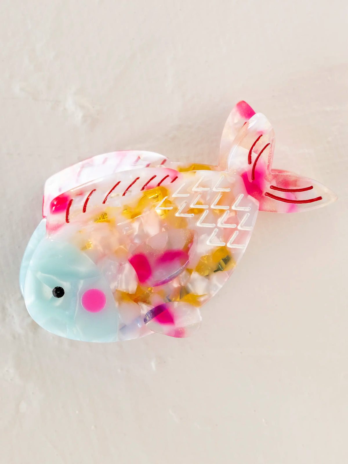 Icon Hair Claw - Pink Fish