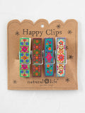 Happy Clips. Set of 4 - Multicolored Floral