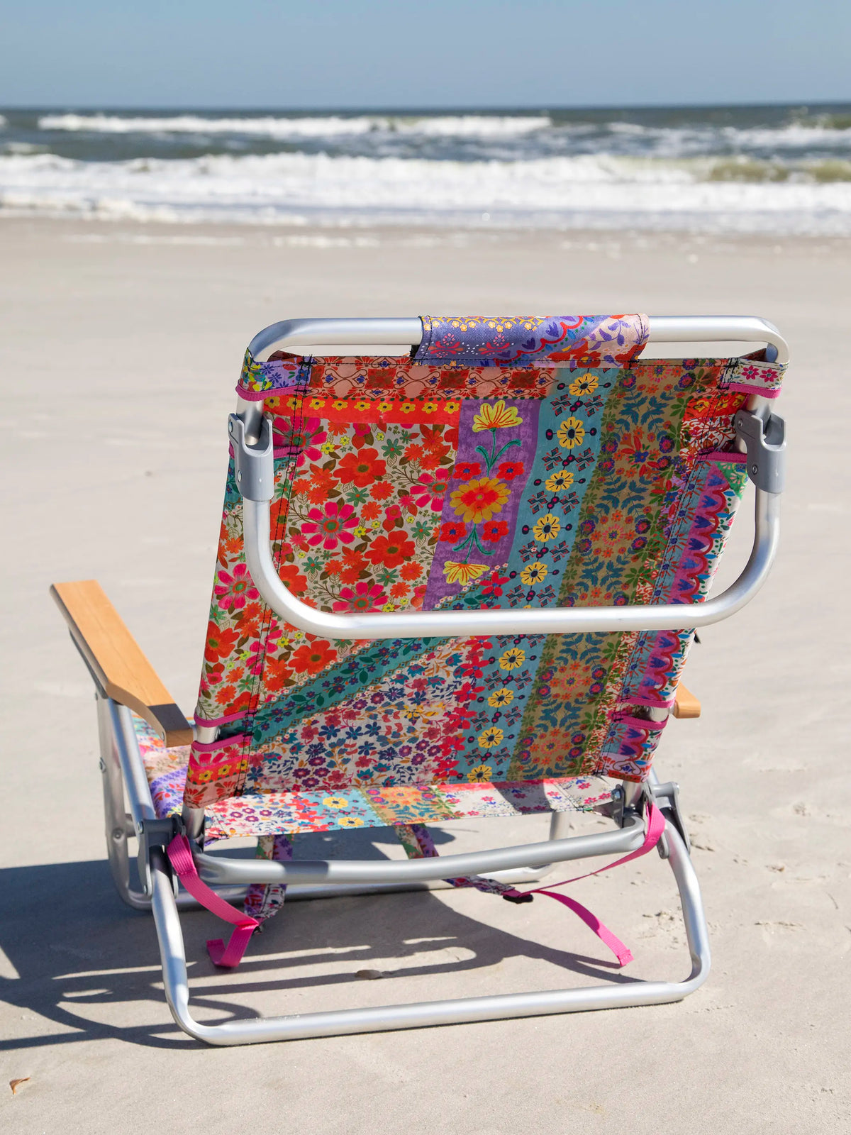 Backpack Beach Chair - Folk Flower Patchwork