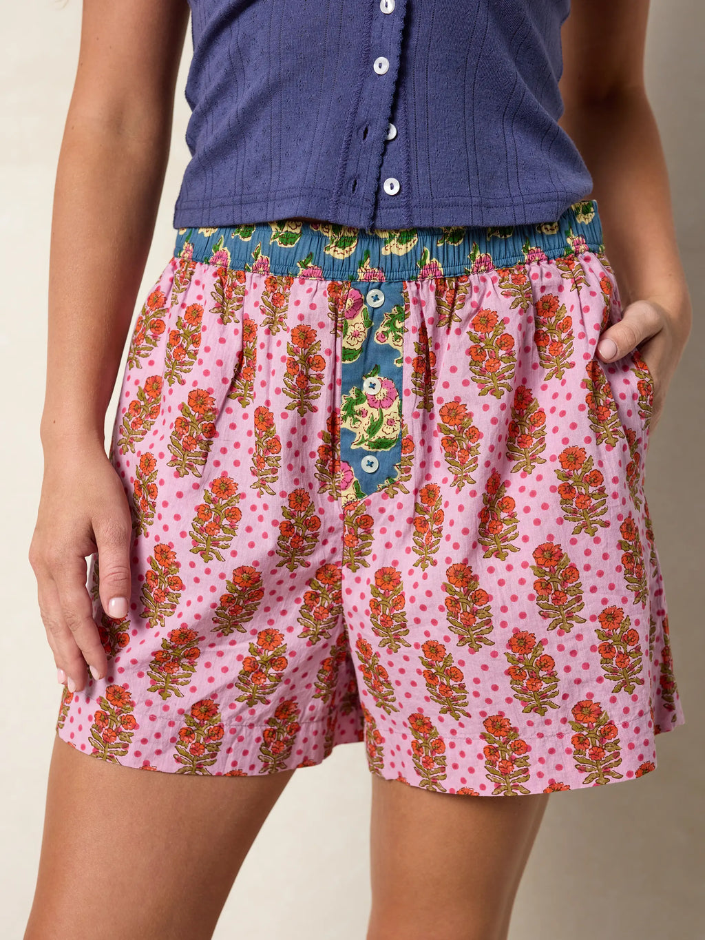 Dream On Boxer Shorts - Pink Polka Dot