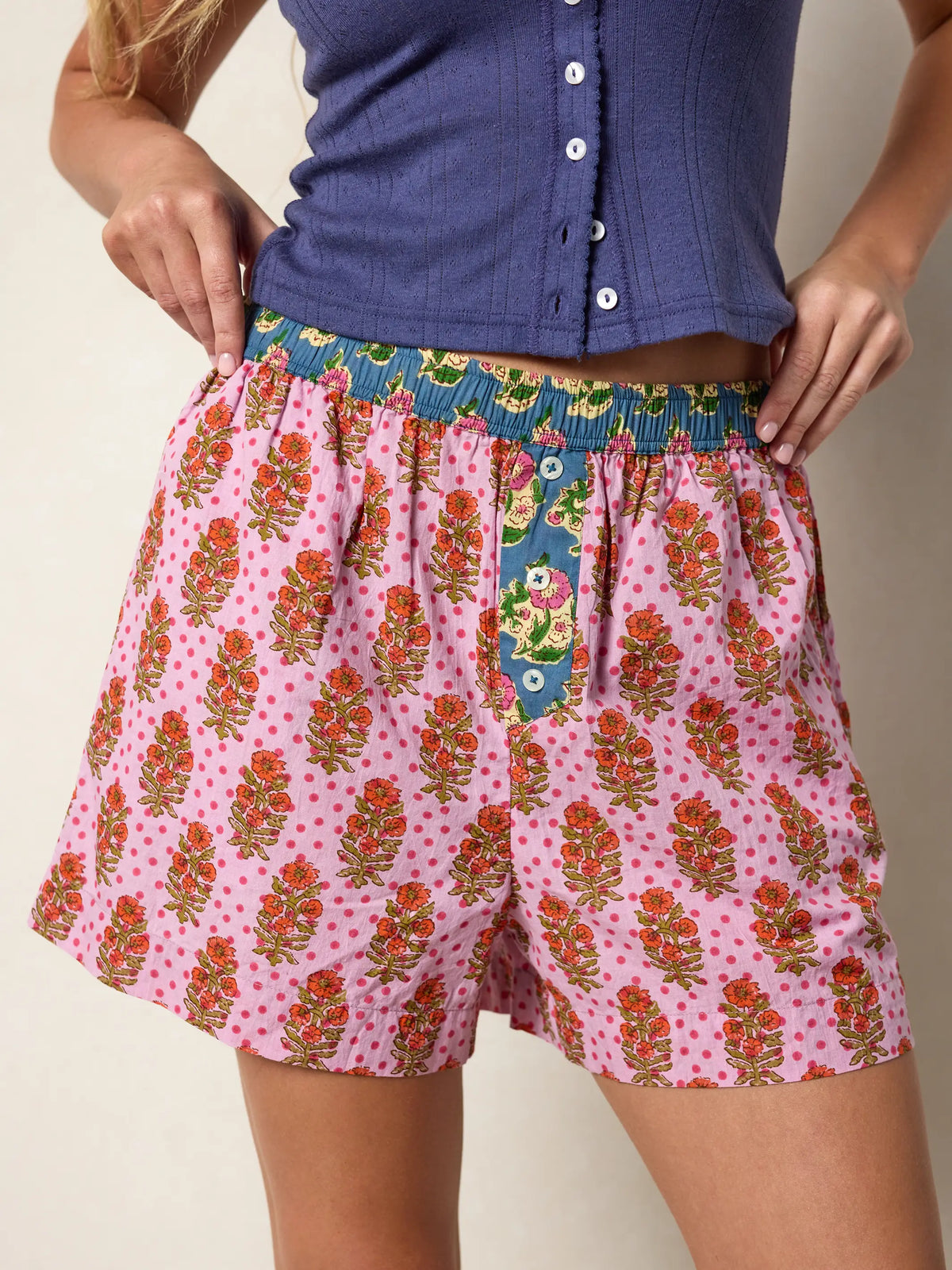 Dream On Boxer Shorts - Pink Polka Dot