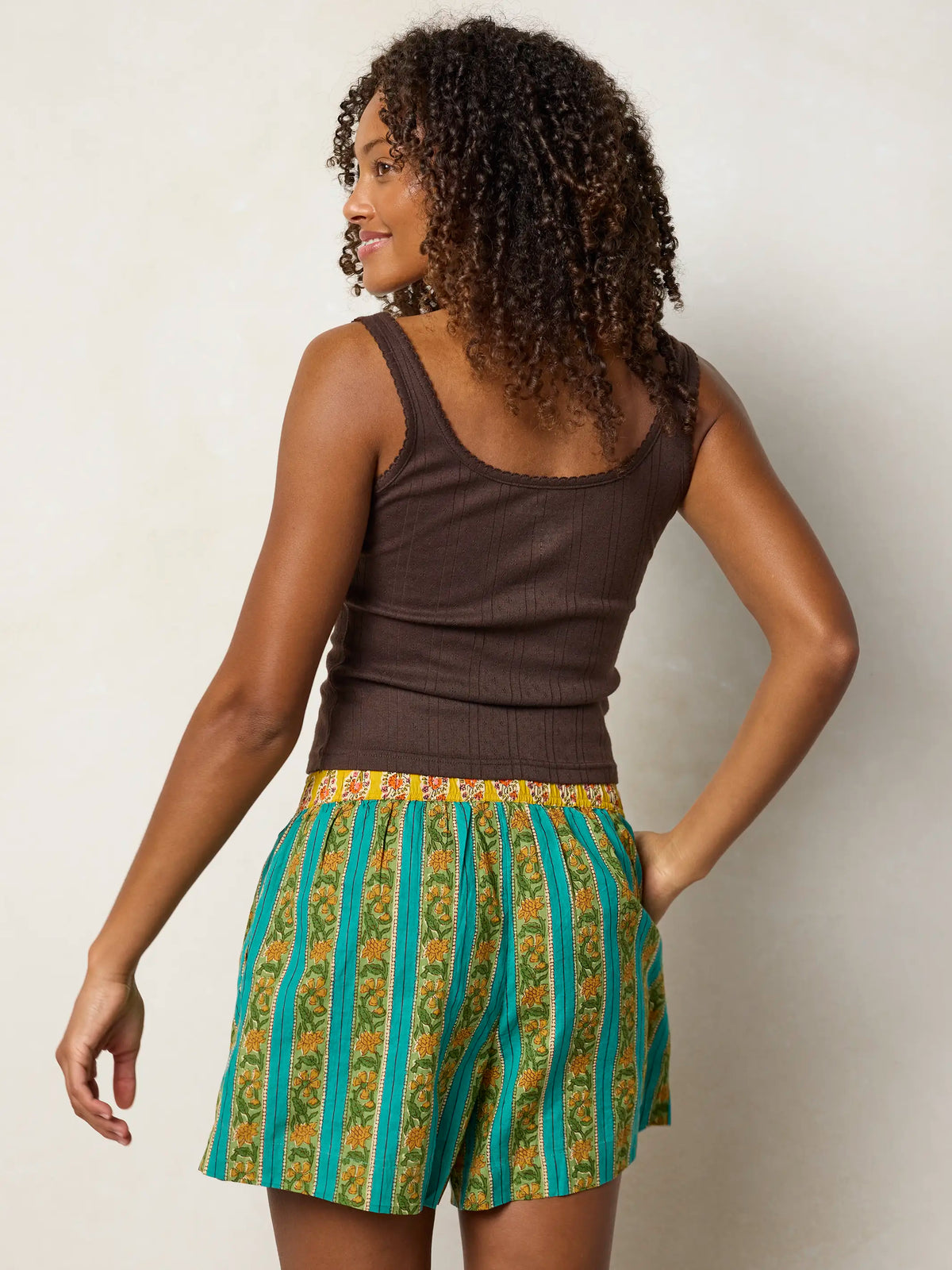 Dream On Boxer Shorts - Teal Vines