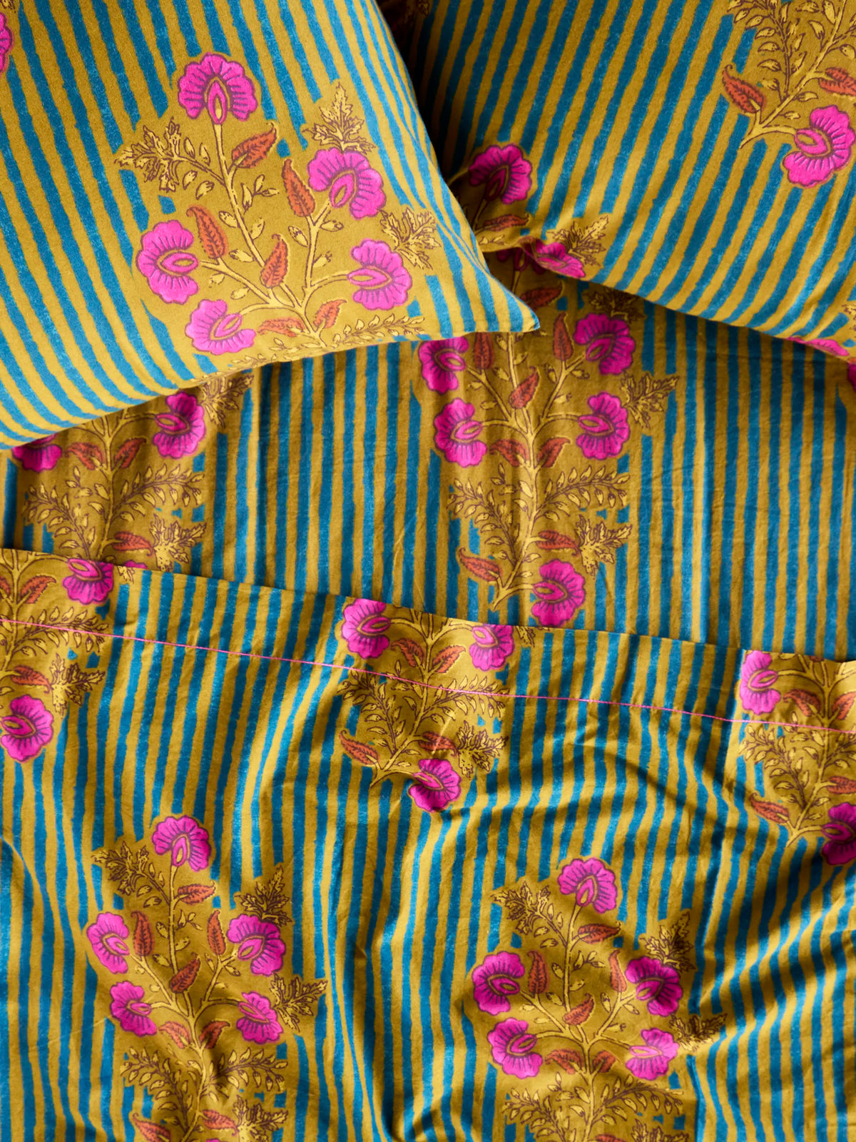 Sooo Soft Cotton Sheet Set - Batik Garden Olive