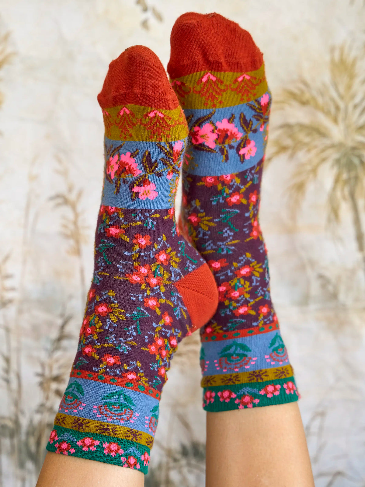 Boho Socks - Plum