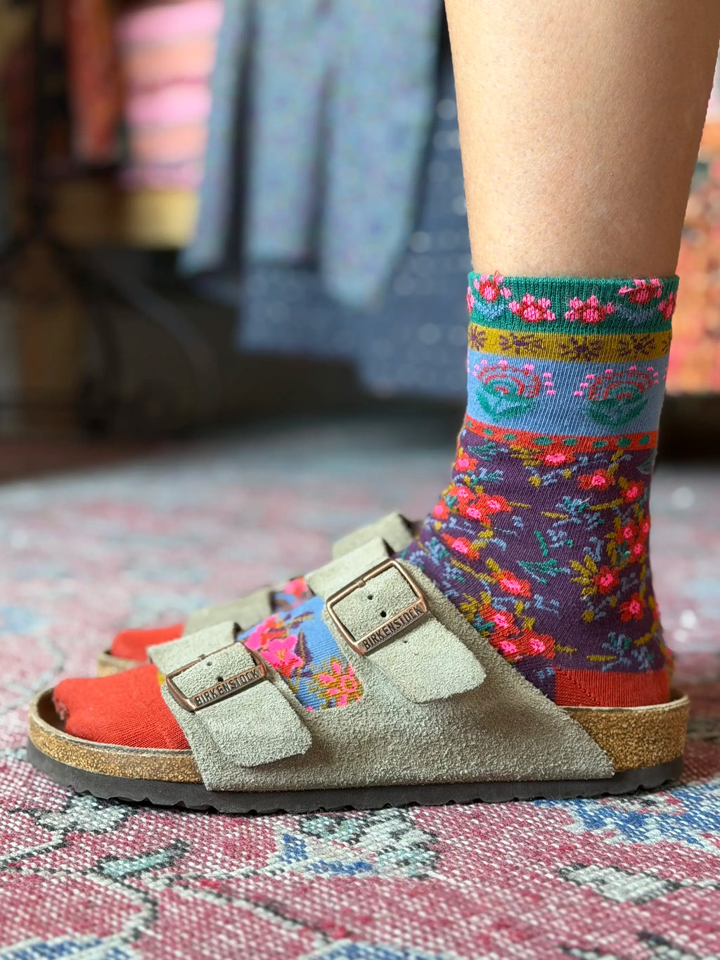 Boho Socks - Plum