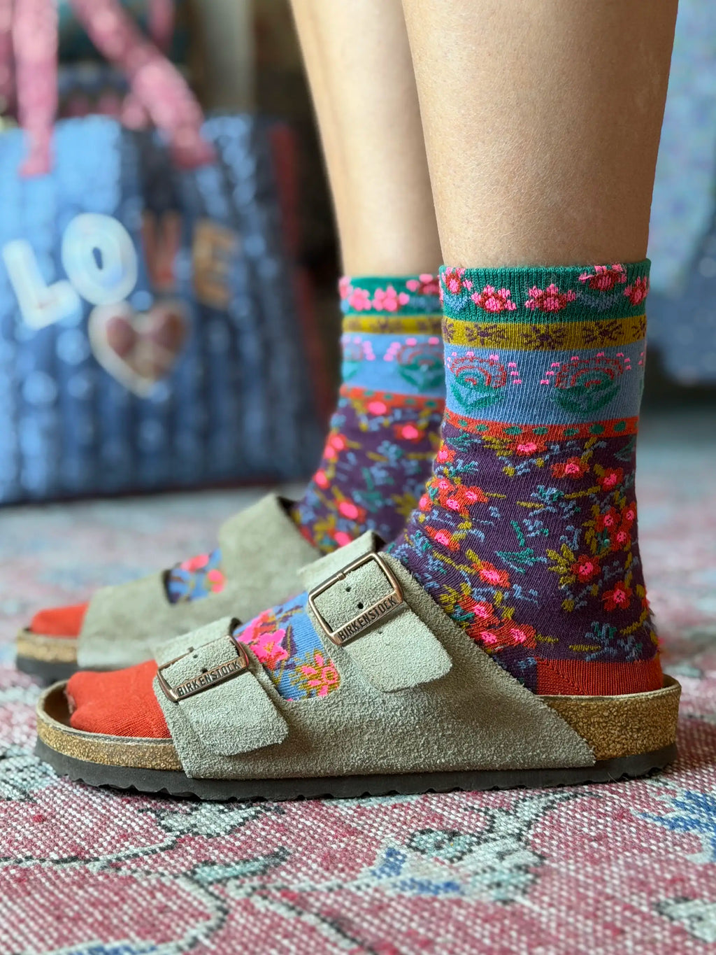 Boho Socks - Plum