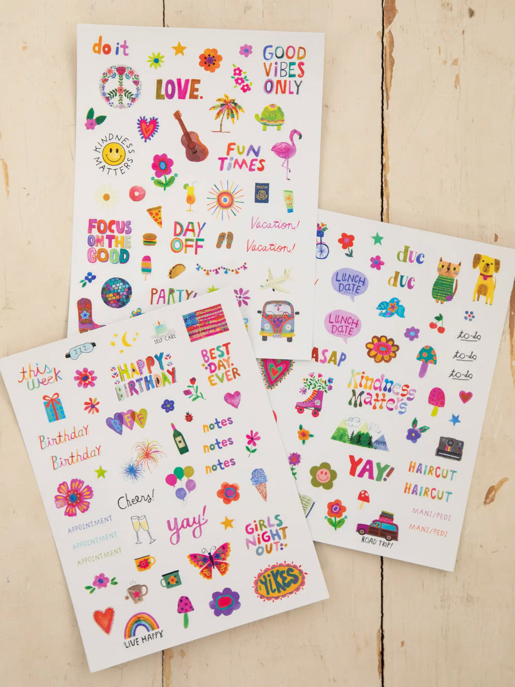 Planner Sticker Set. Set of 3 - Multi