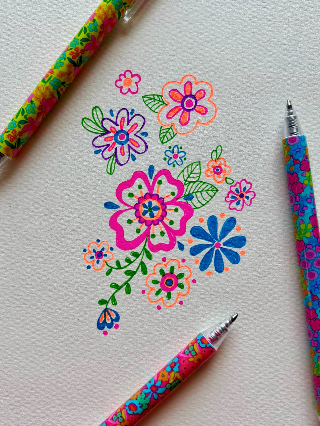 Best Gel Pens Ever. Set of 6 - Multicolored Ink